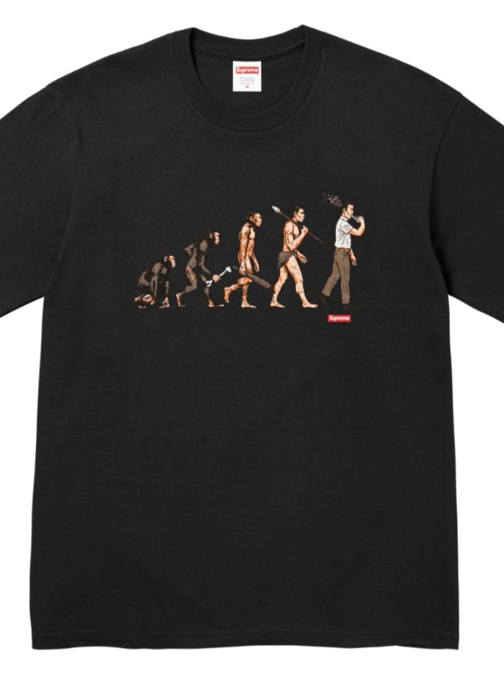 Supreme Black Evolution Graphic Short Sleeve Tee